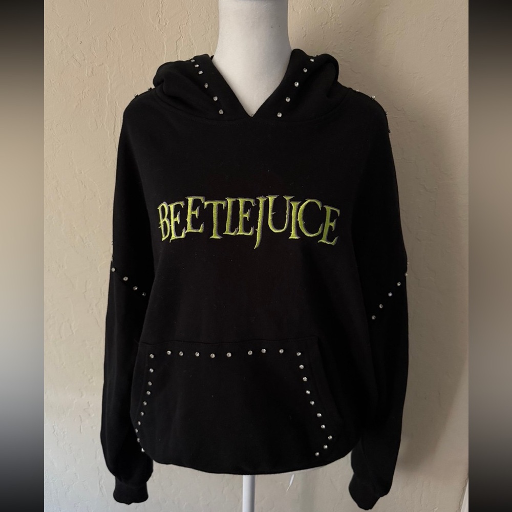 Black beetle juice hoodie
